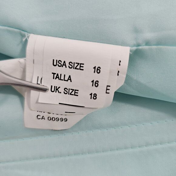 Morilee Bridesmaids Lace Beading Zipper Back Dress Style#21531 Mint Size 16 - Picture 7 of 12